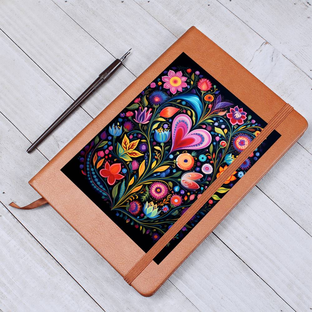 Valentine's Day Art 010 - Vegan Leather Journal