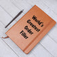 World's Greatest Order Filler v1 - Vegan Leather Journal