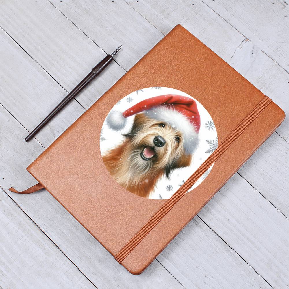 Christmas Dog - Otterhound - Vegan Leather Journal