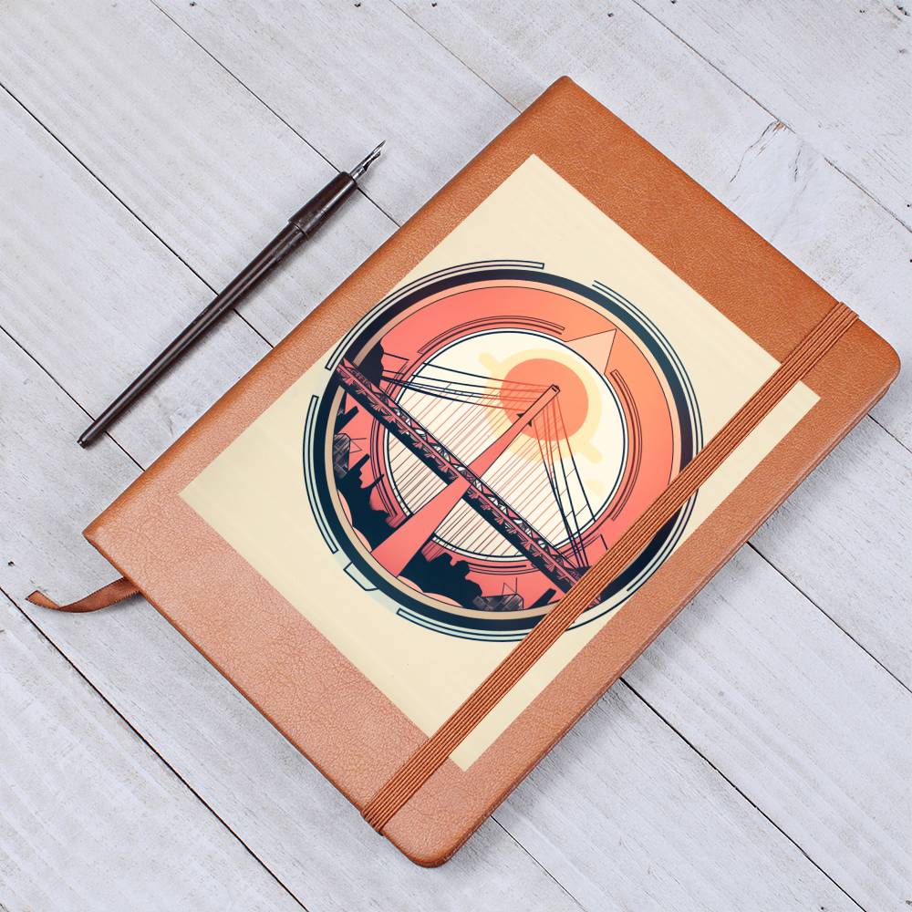 Minimalist BOHO Art 028 - Vegan Leather Journal