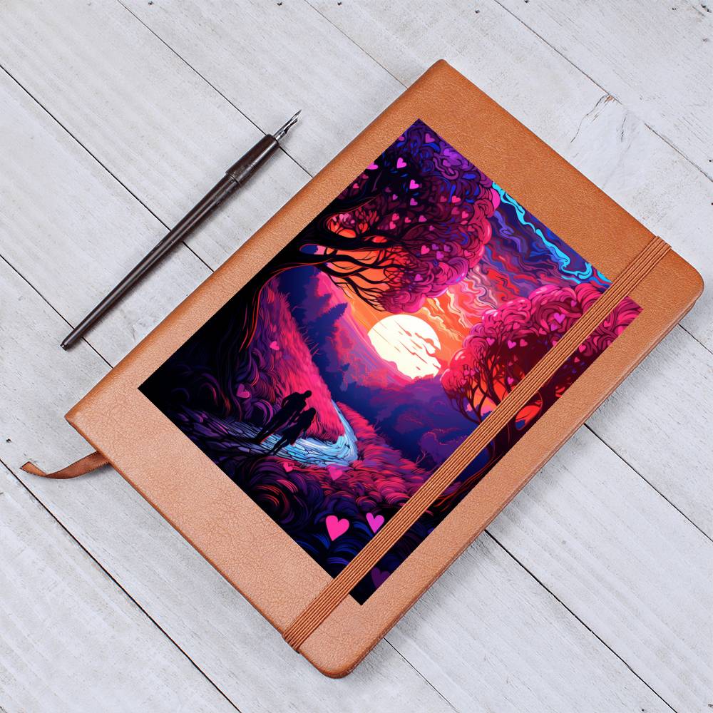 Valentine's Day Art 156 - Vegan Leather Journal