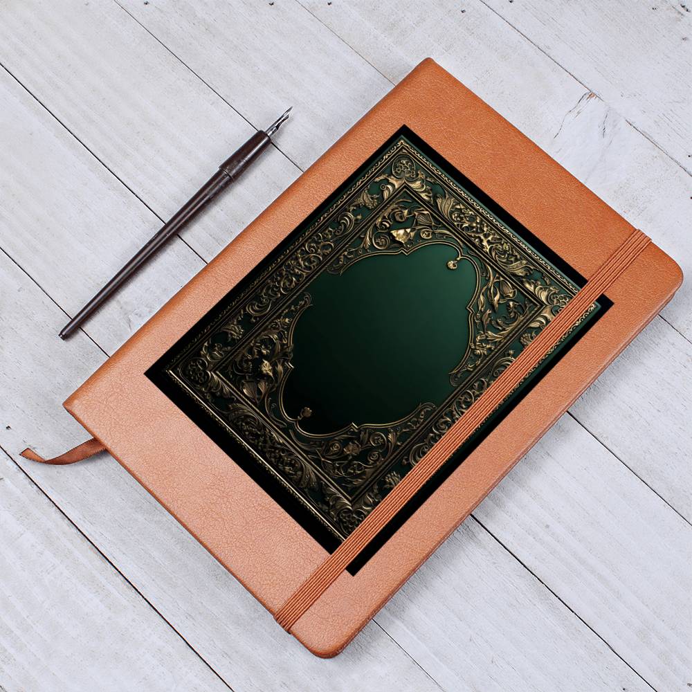 Ornate Gold Cover 127 - Vegan Leather Journal