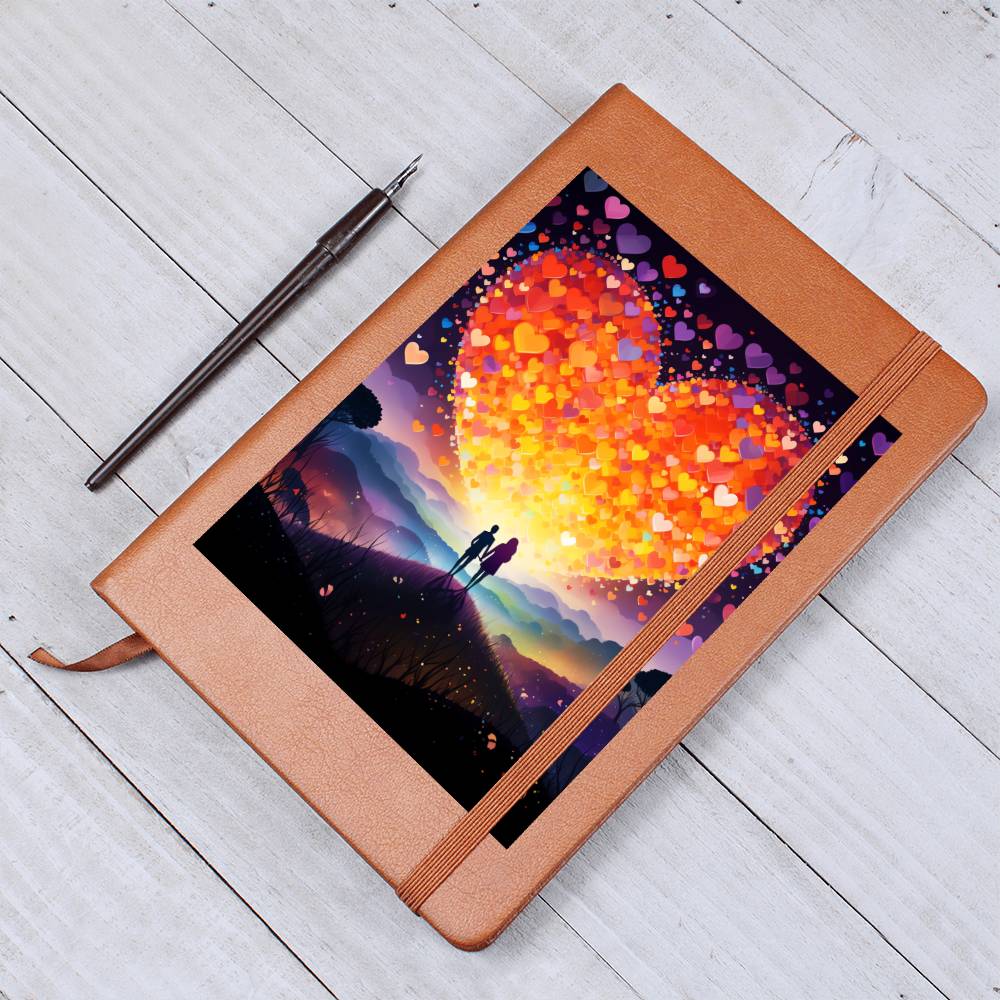 Valentine's Day Art 269 - Vegan Leather Journal