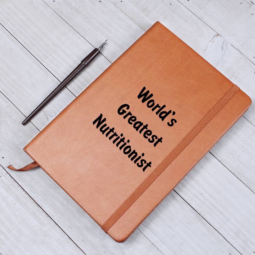 World's Greatest Nutritionist v1 - Vegan Leather Journal