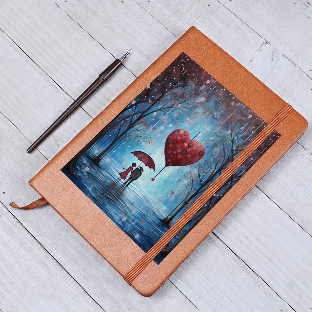 Valentine's Day Art 223 - Vegan Leather Journal