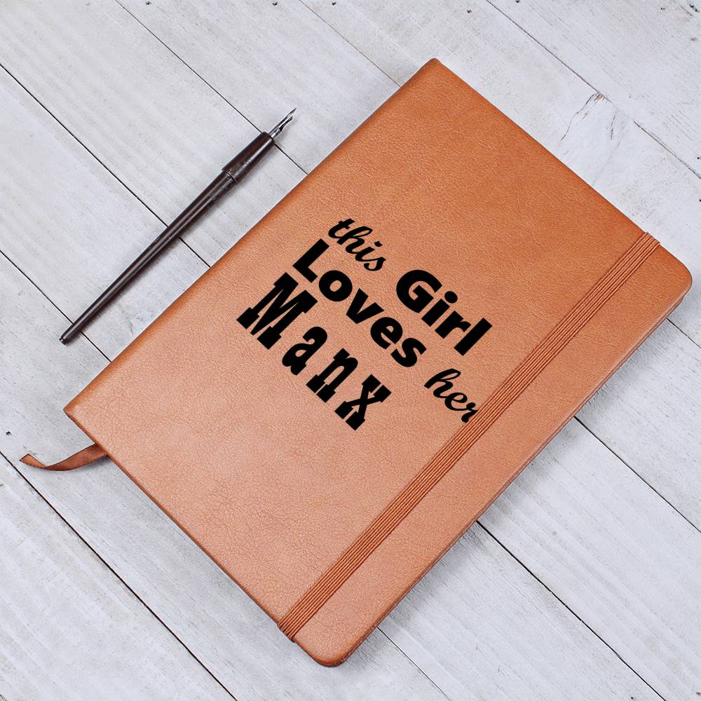 This Girl Loves Her Manx - Vegan Leather Journal