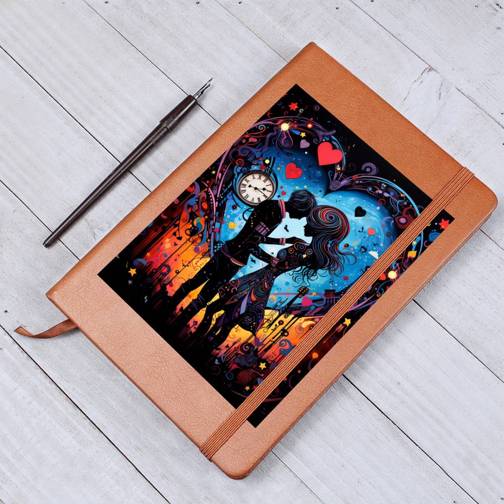 Valentine's Day Art 345 - Vegan Leather Journal