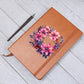 Floral Flower Wreath 083 - Vegan Leather Journal