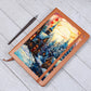 Christmas Stained Glass Design 024 - Vegan Leather Journal