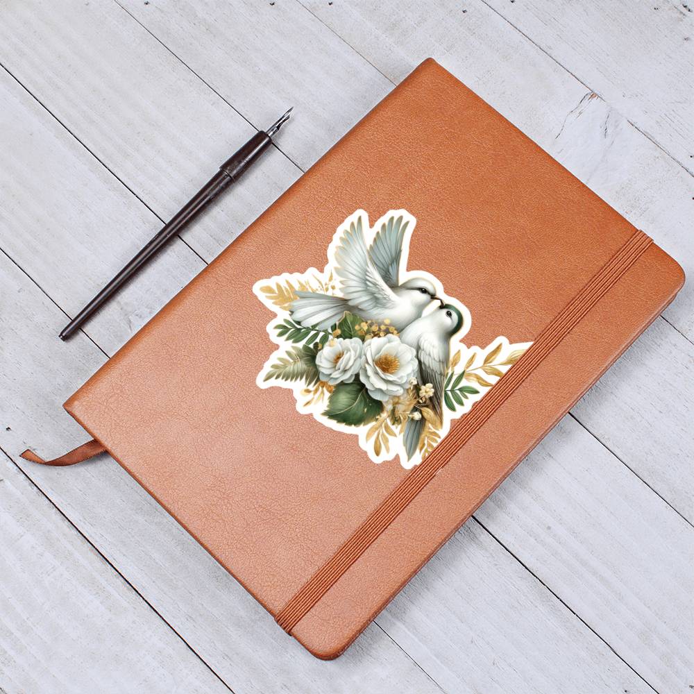 Luxury Wedding Decor Sticker 090 - Vegan Leather Journal