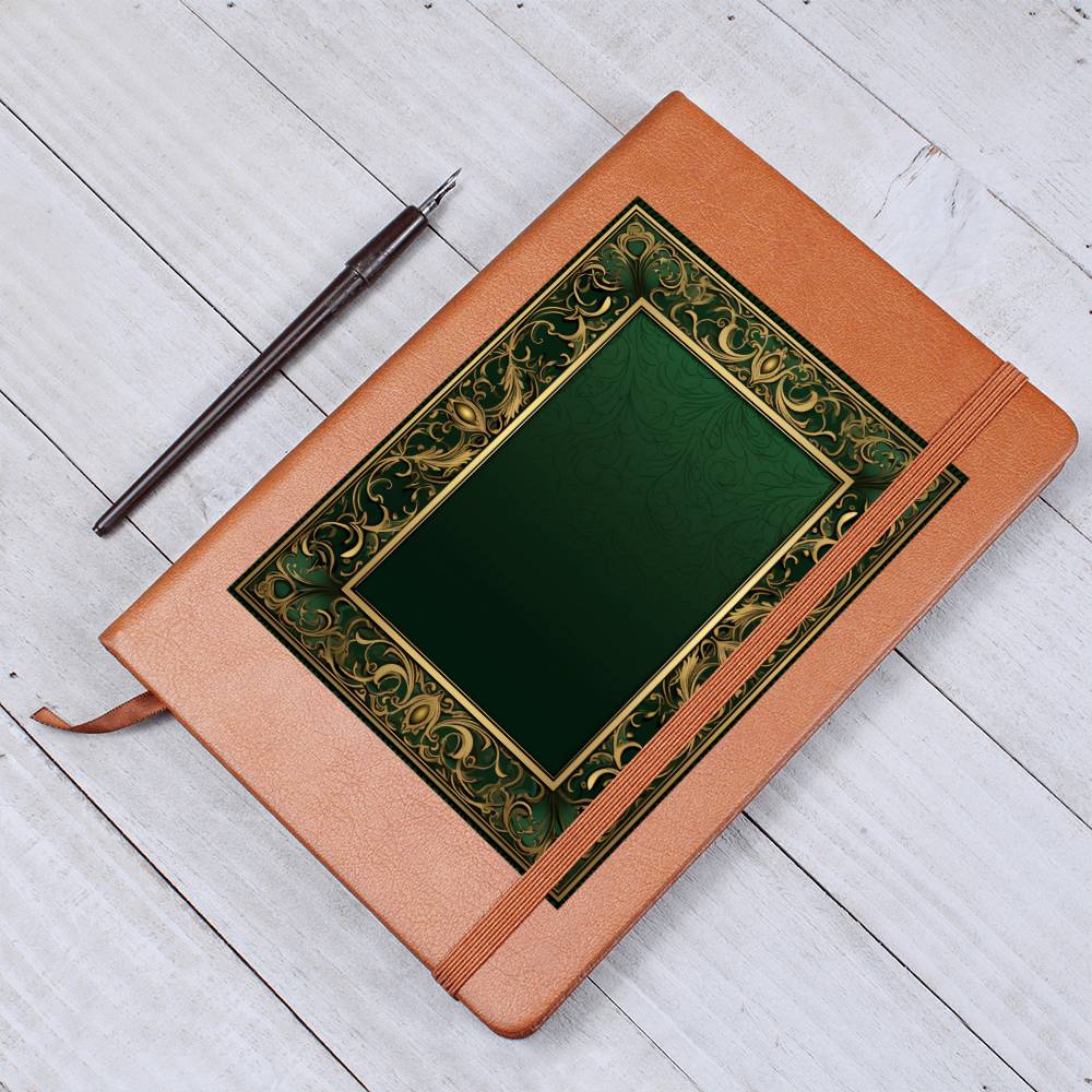 Ornate Gold Cover 091 - Vegan Leather Journal