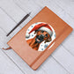 Christmas Dog - Rhodesian Ridgeback - Vegan Leather Journal