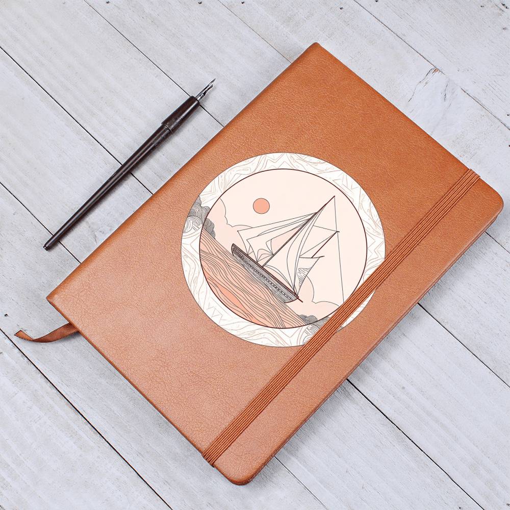 Minimalist BOHO Art 075 - Vegan Leather Journal