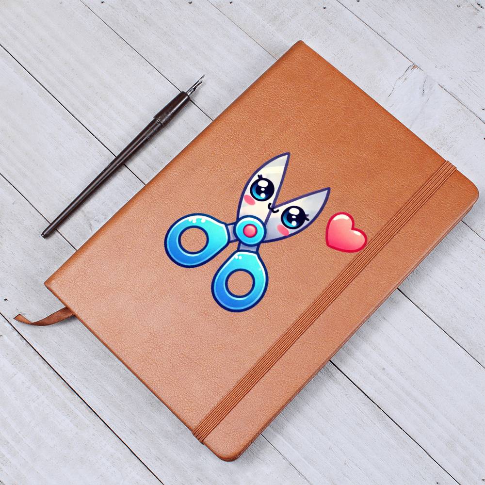 Cute Back to School Sticker 044 - Vegan Leather Journal