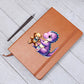 Colorful Baby Dinosaur 059 - Vegan Leather Journal