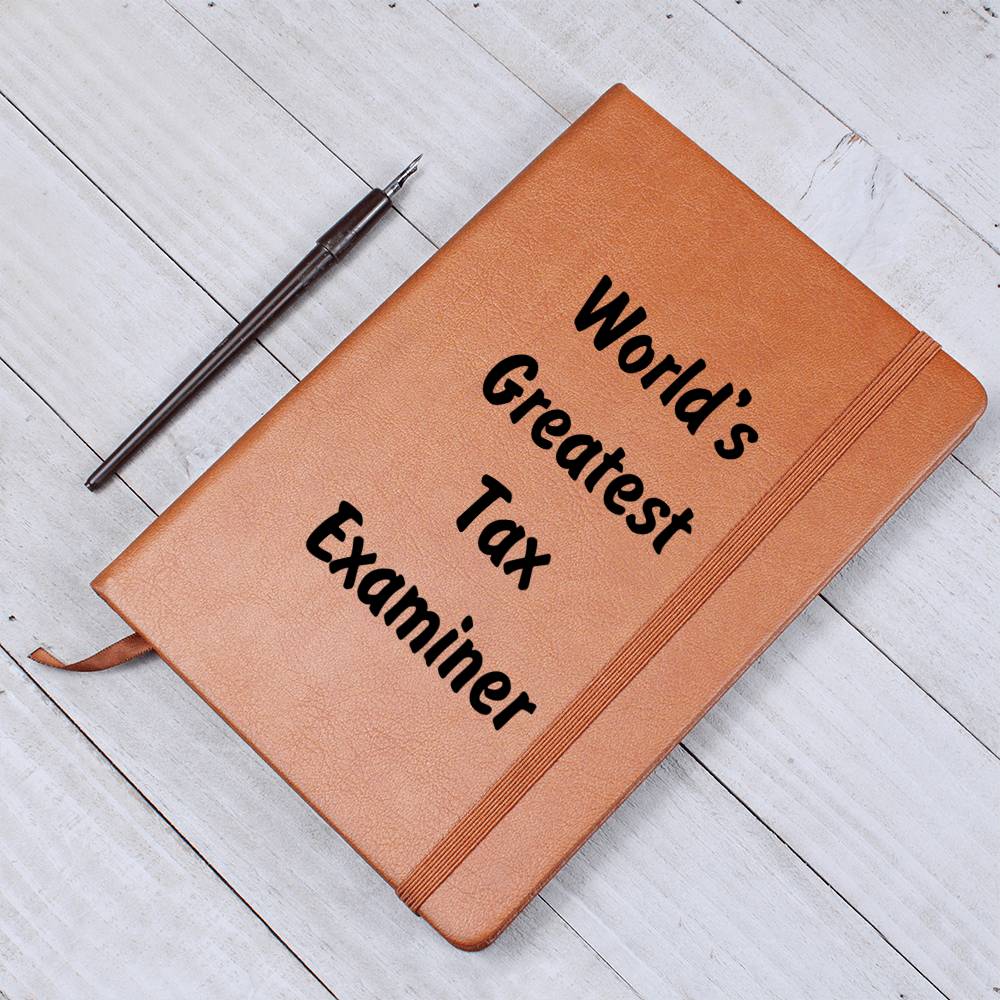 World's Greatest Tax Examiner v1 - Vegan Leather Journal
