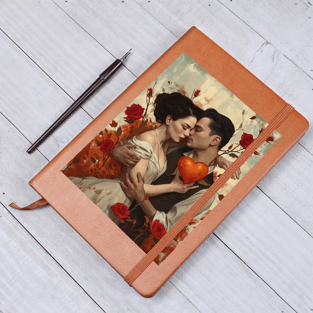 Valentine's Day Art 020 - Vegan Leather Journal