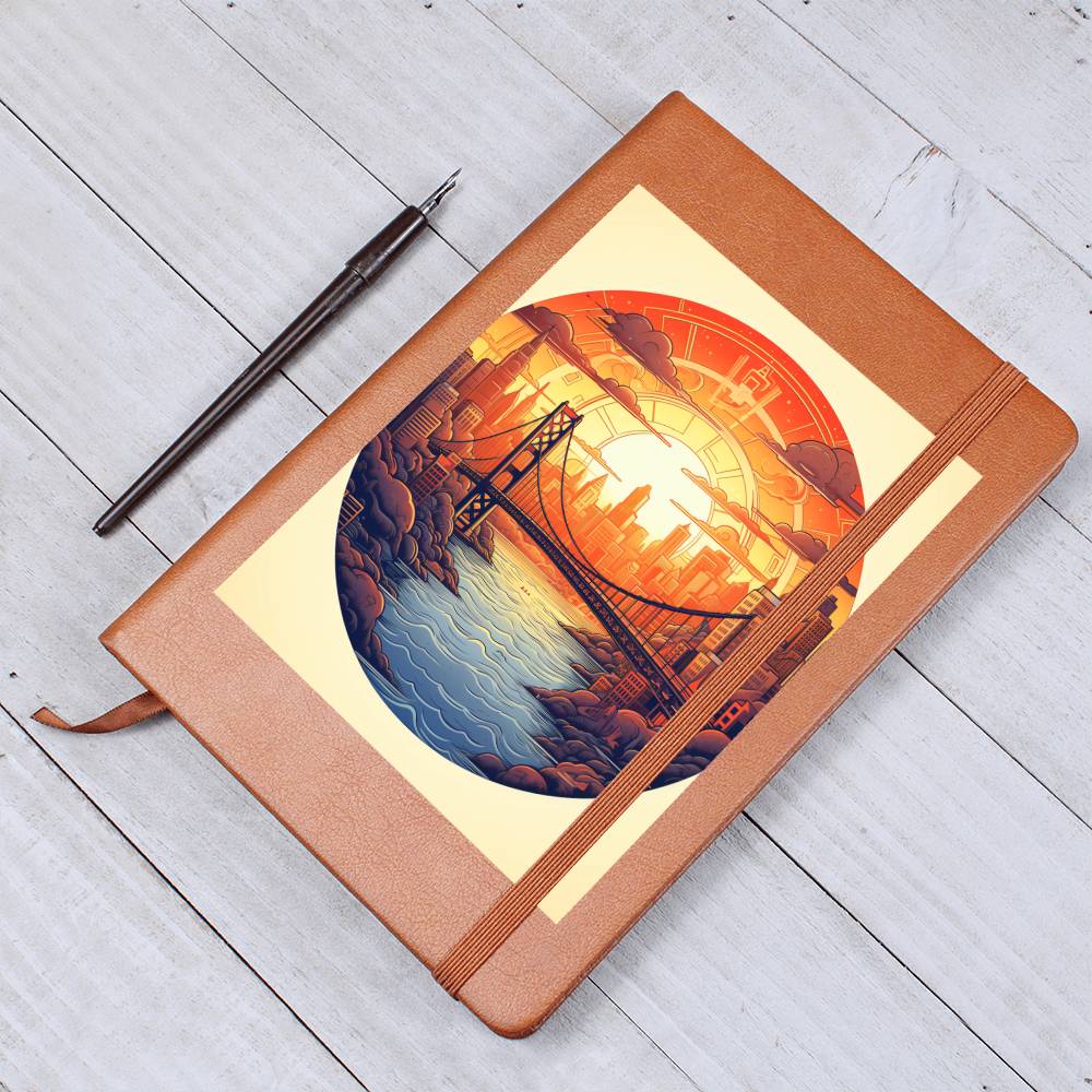 Minimalist BOHO Art 036 - Vegan Leather Journal