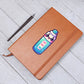 Cute Back to School Sticker 093 - Vegan Leather Journal