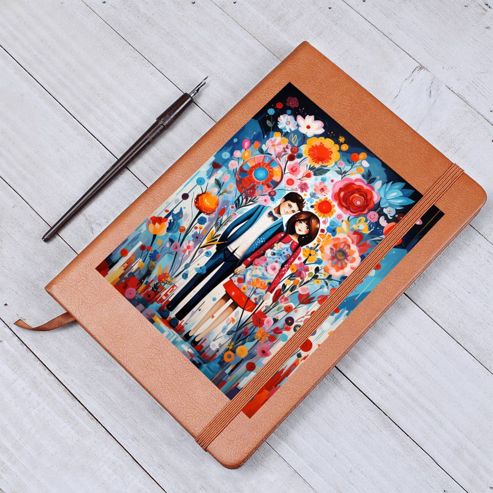 Valentine's Day Art 055 - Vegan Leather Journal