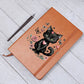 Valentine's Day Black Cat 007 - Vegan Leather Journal