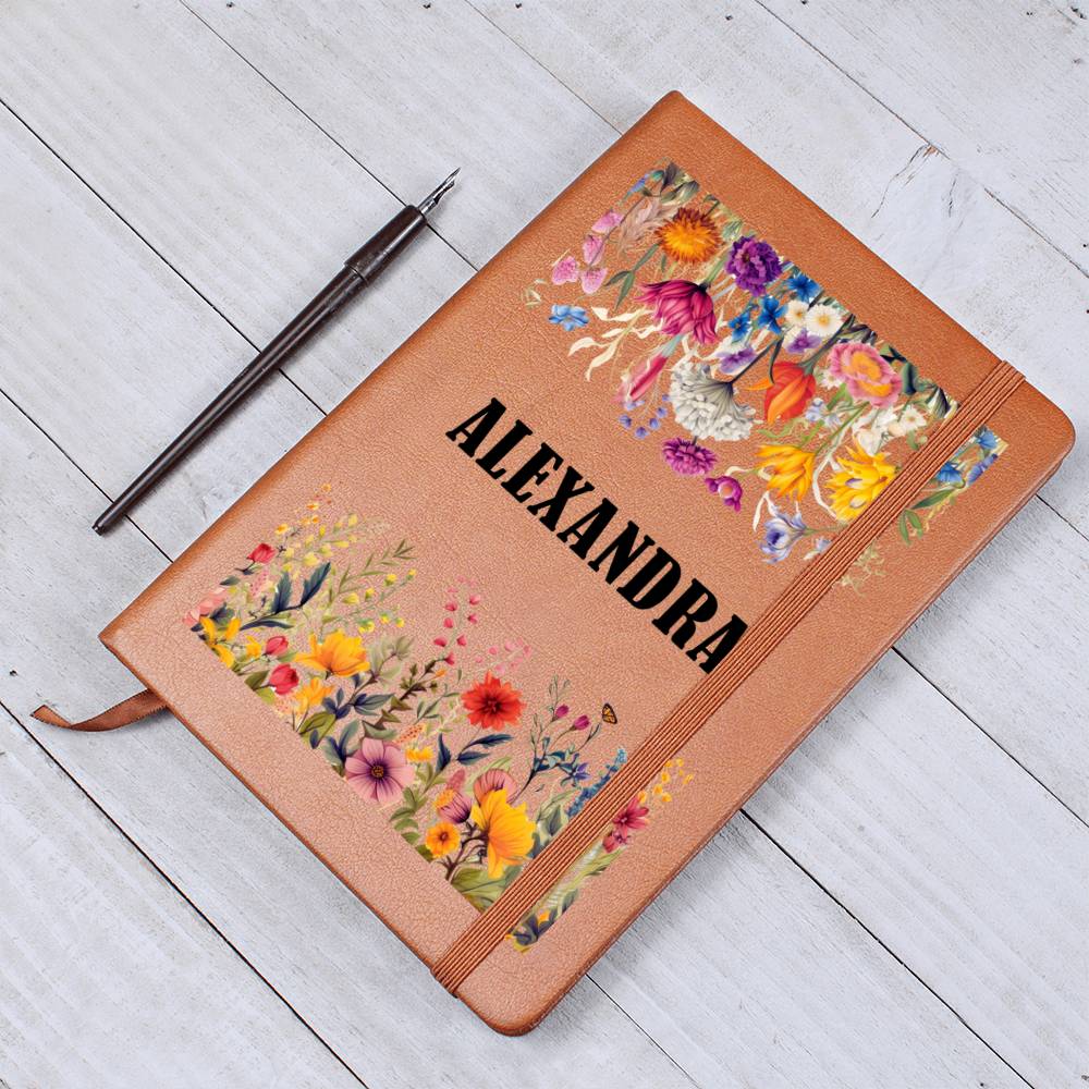 Alexandra (Botanical Blooms) - Vegan Leather Journal
