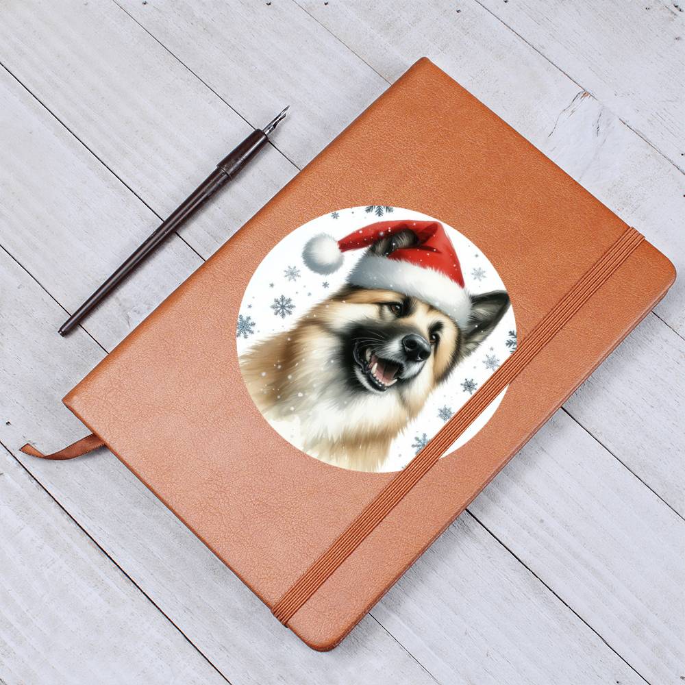 Christmas Dog - Chinook - Vegan Leather Journal