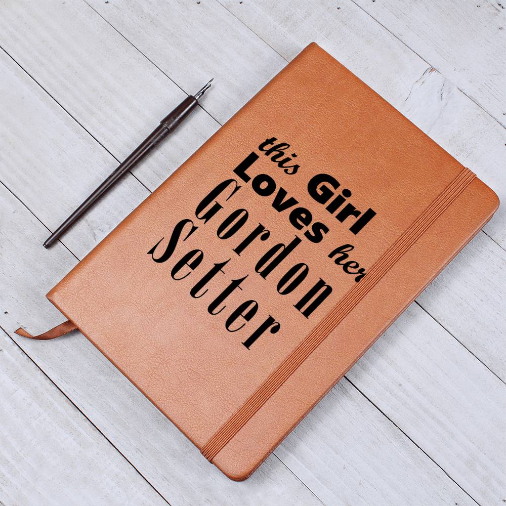Gordon Setter - Vegan Leather Journal