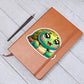 Cute Turtle sticker 203 - Vegan Leather Journal