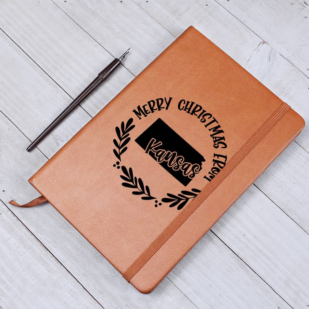 Merry Christmas From Kansas - Vegan Leather Journal