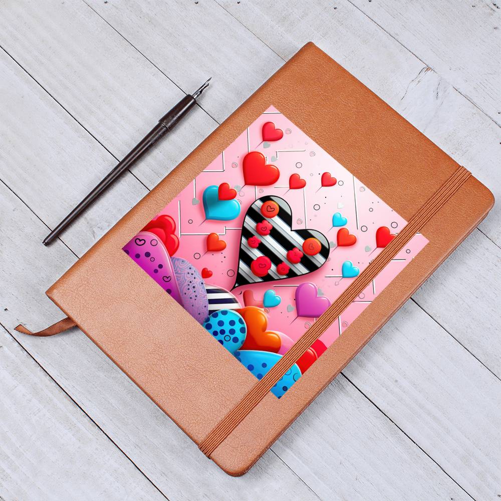 Valentine's Day Pop Art 12 - Vegan Leather Journal