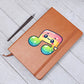 Cute Back to School Sticker 069 - Vegan Leather Journal