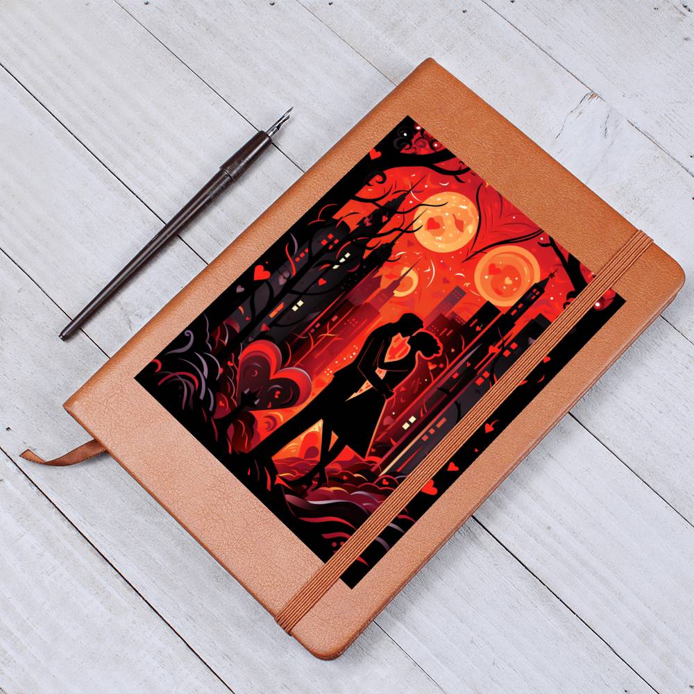 Valentine's Day Art 443 - Vegan Leather Journal