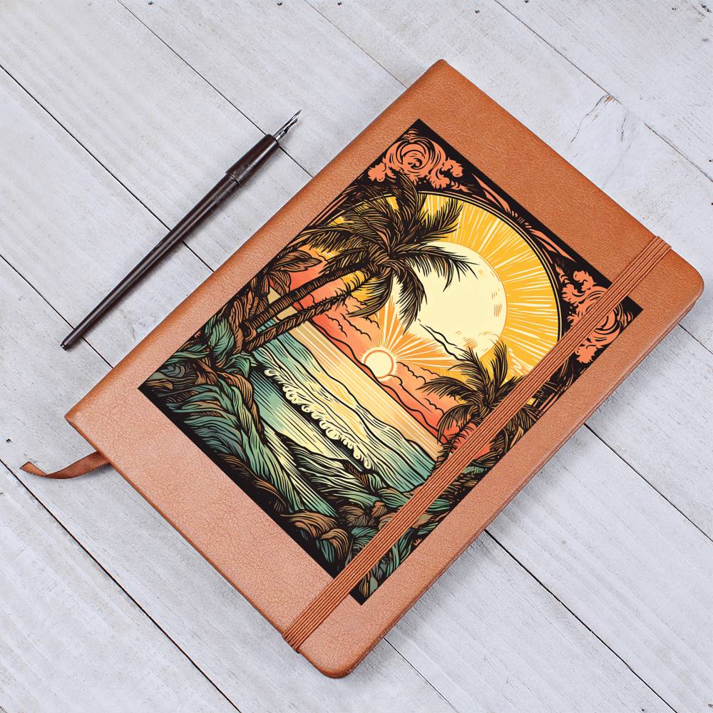 Minimalist BOHO Art 013 - Vegan Leather Journal