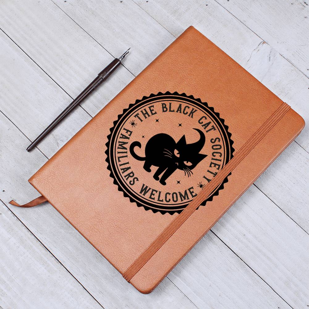 Vintage Halloween Signs 14 - Vegan Leather Journal