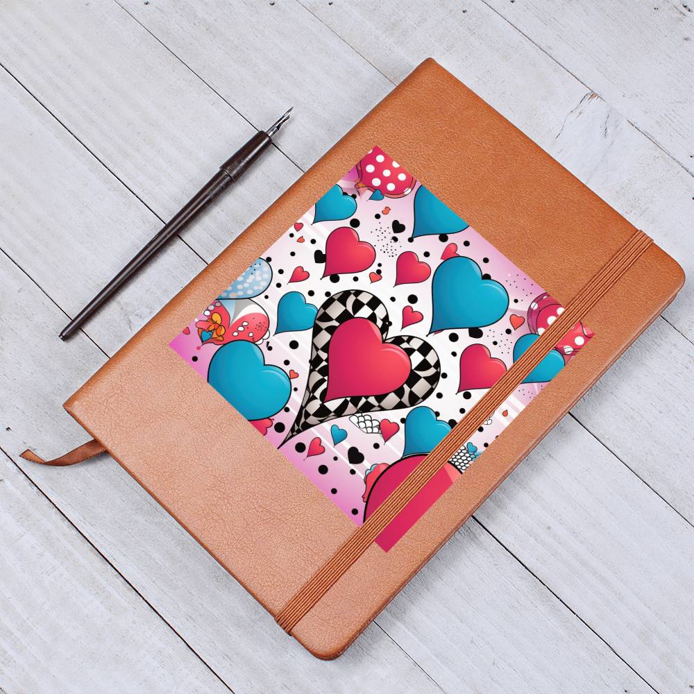 Valentine's Day Pop Art 13 - Vegan Leather Journal