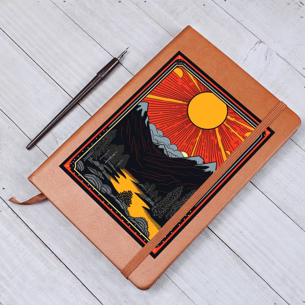 Minimalist BOHO Art 059 - Vegan Leather Journal