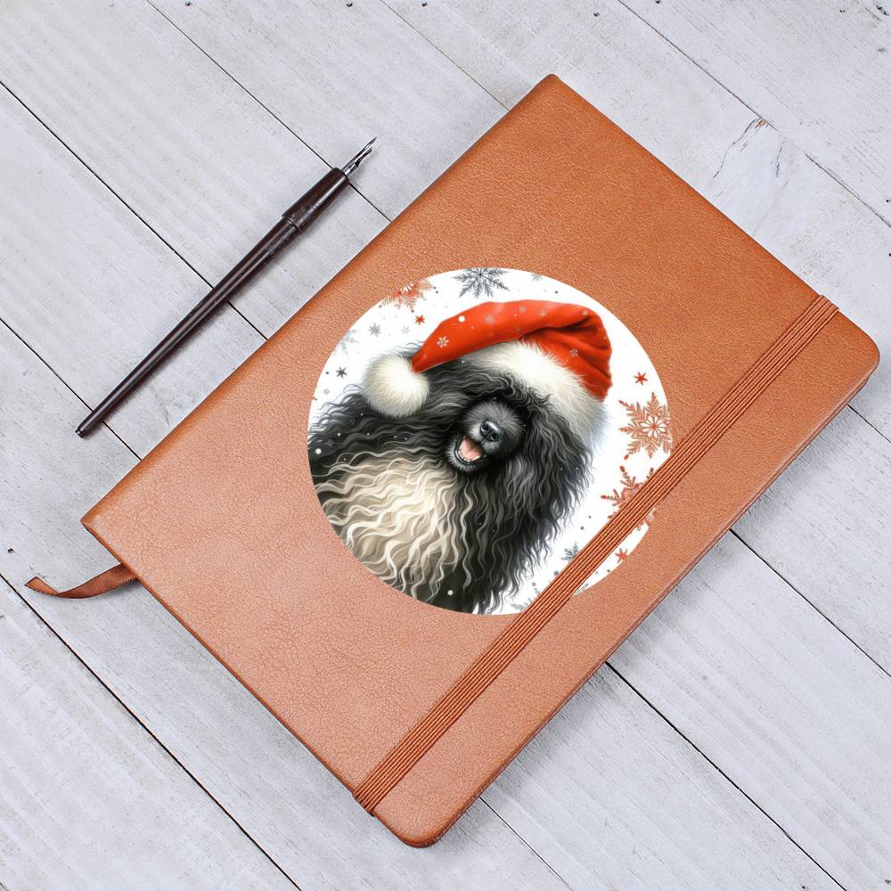 Christmas Dog - Puli - Vegan Leather Journal
