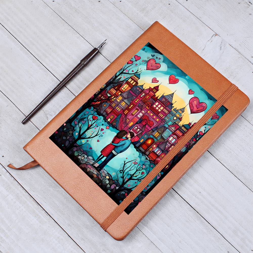 Valentine's Day Art 437 - Vegan Leather Journal