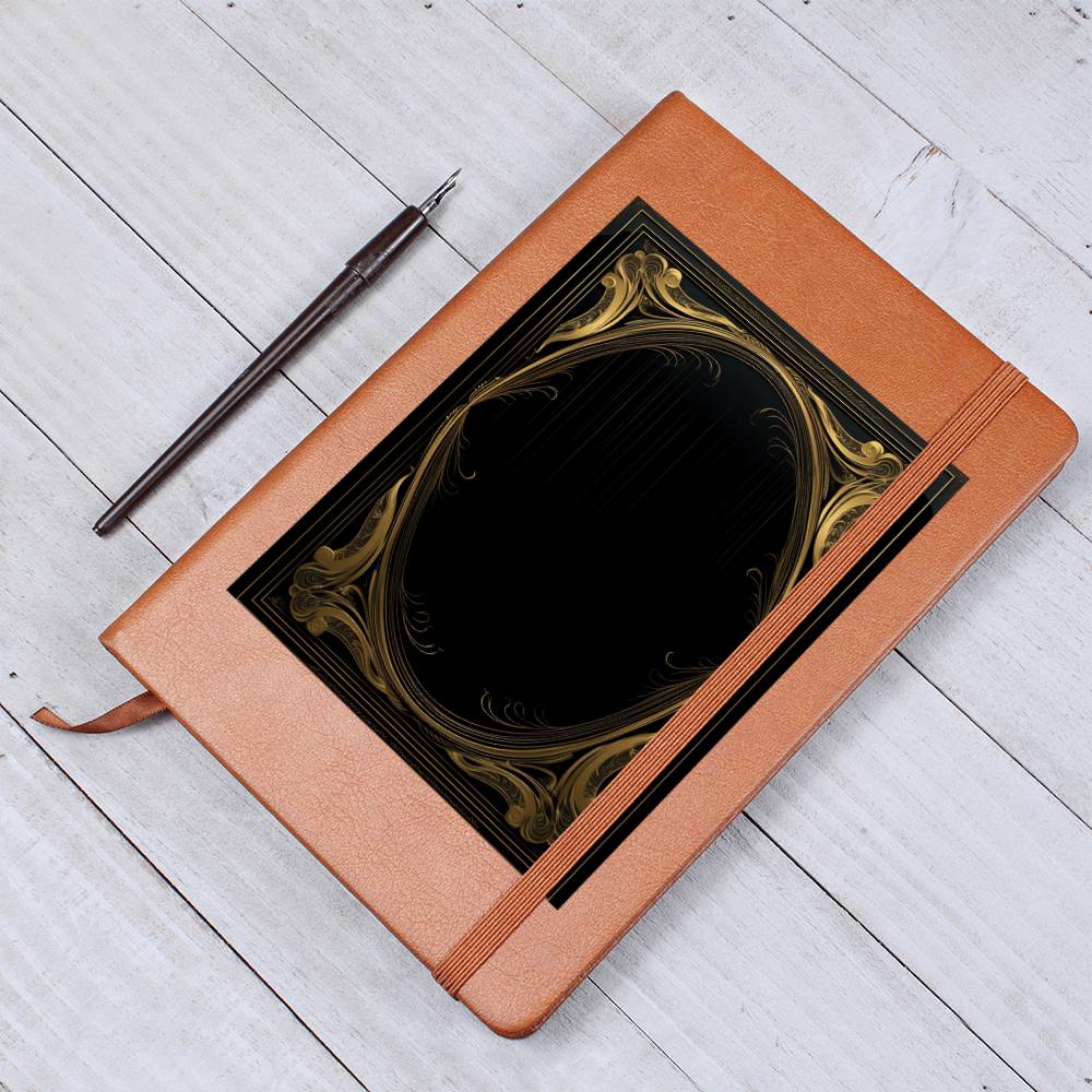 Ornate Gold Cover 078 - Vegan Leather Journal