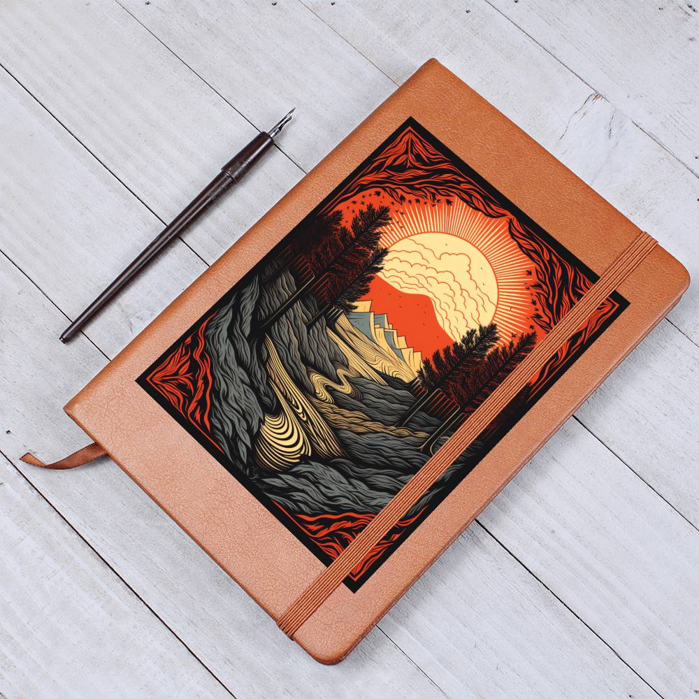 Minimalist BOHO Art 103 - Vegan Leather Journal