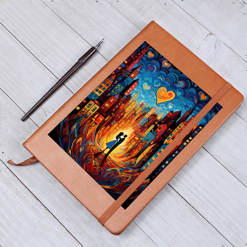 Valentine's Day Art 003 - Vegan Leather Journal