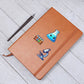 Cute Back to School Sticker 010 - Vegan Leather Journal