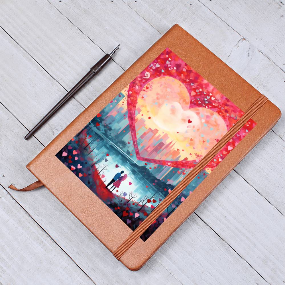 Valentine's Day Art 235 - Vegan Leather Journal