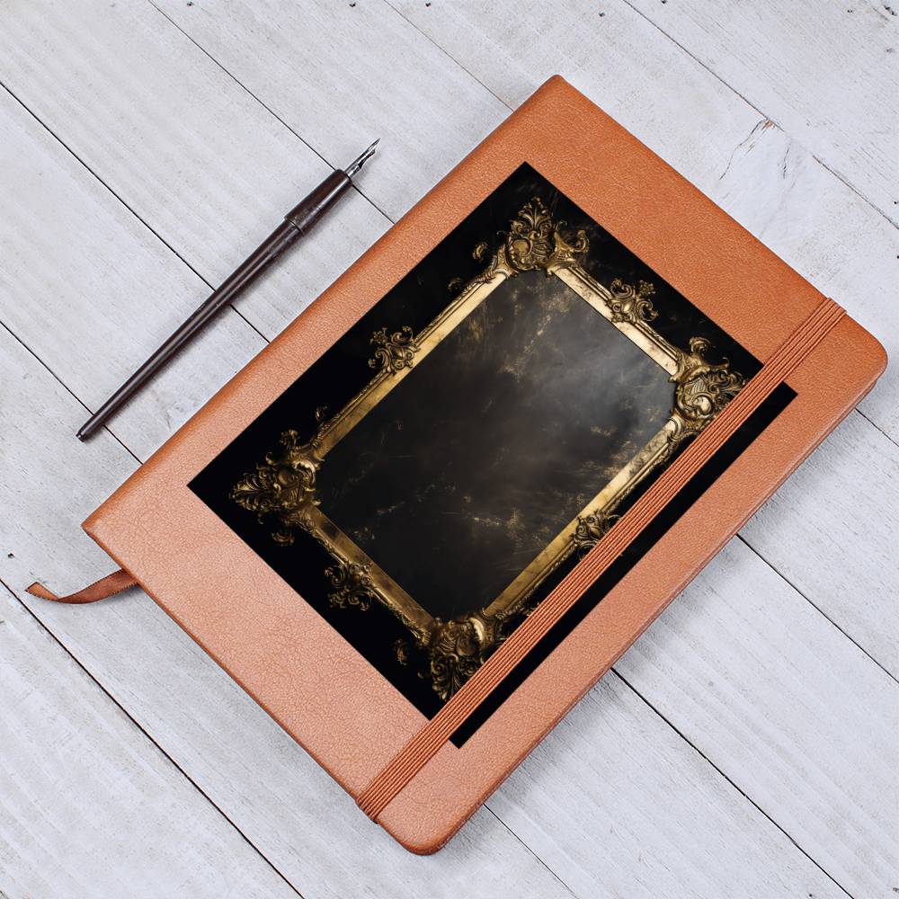 Ornate Gold Cover 027 - Vegan Leather Journal