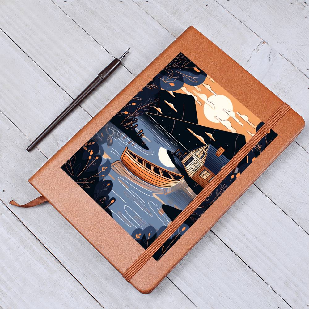 Minimalist BOHO Art 061 - Vegan Leather Journal
