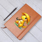 Colorful Baby Dinosaur 036 - Vegan Leather Journal