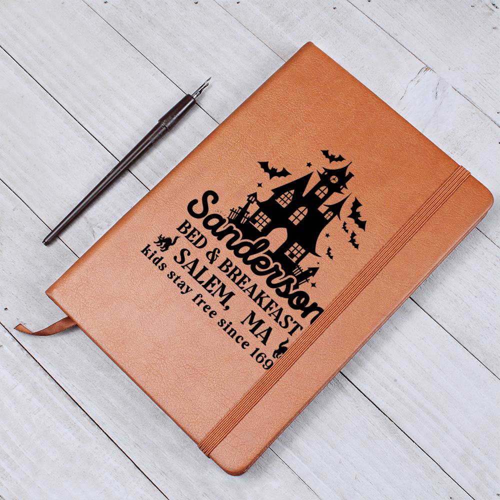 Vintage Halloween Signs 27 - Vegan Leather Journal