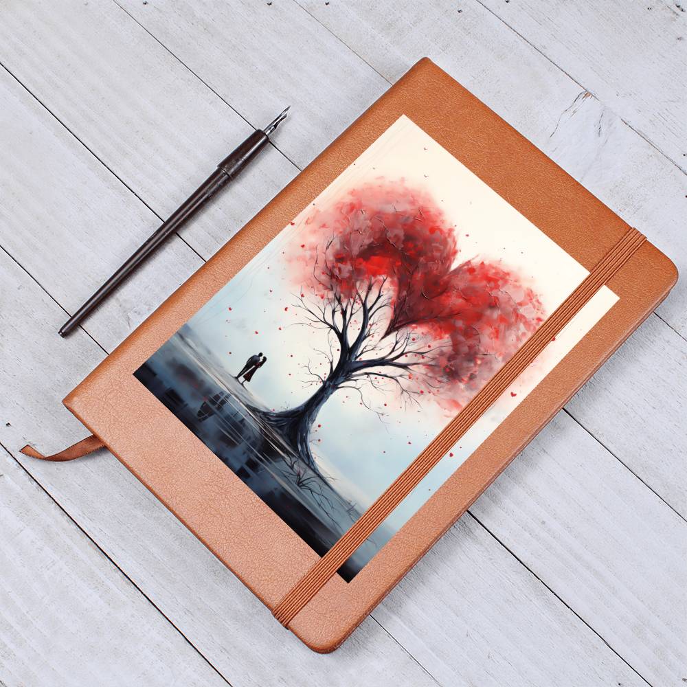 Valentine's Day Art 377 - Vegan Leather Journal