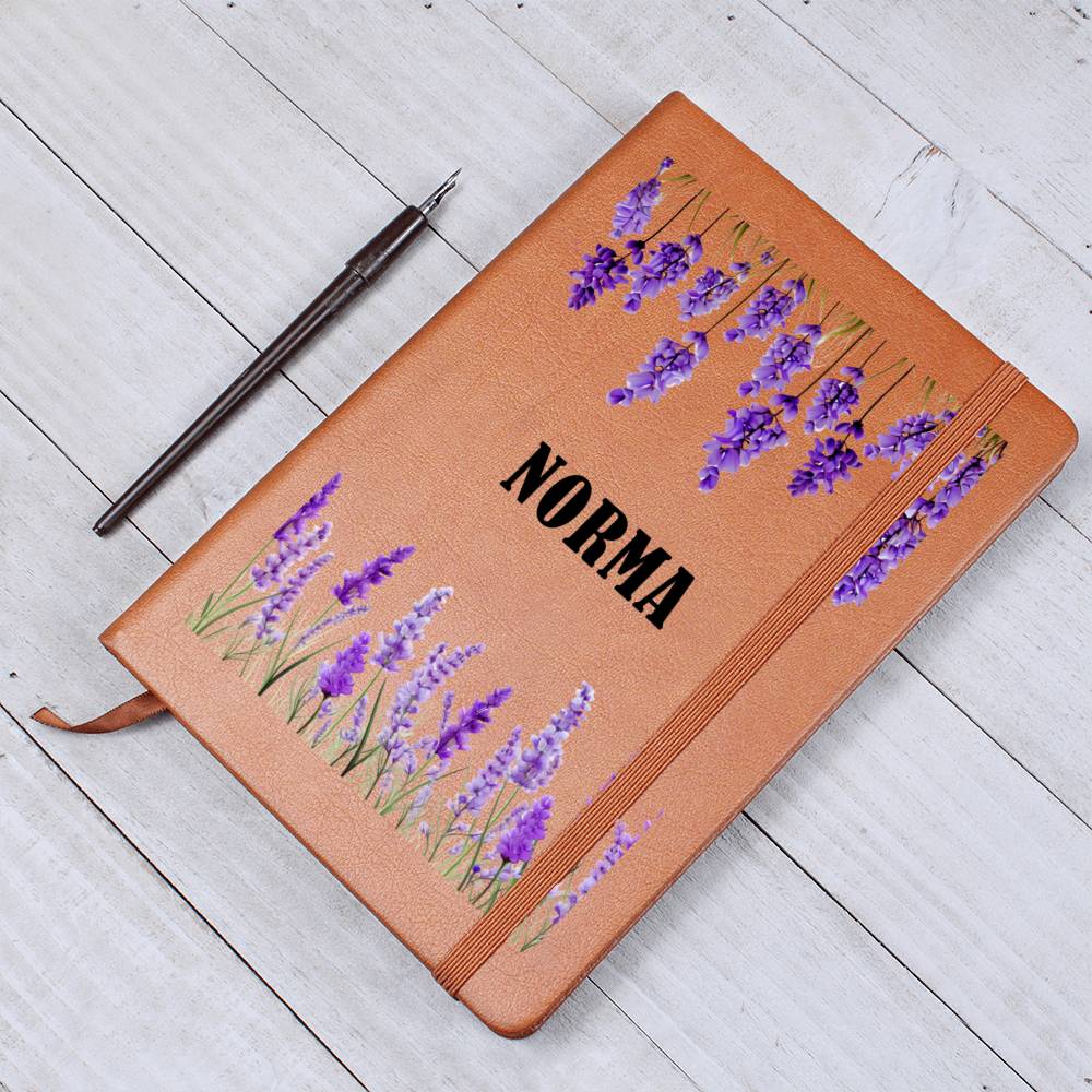 Norma (Lavender) - Vegan Leather Journal